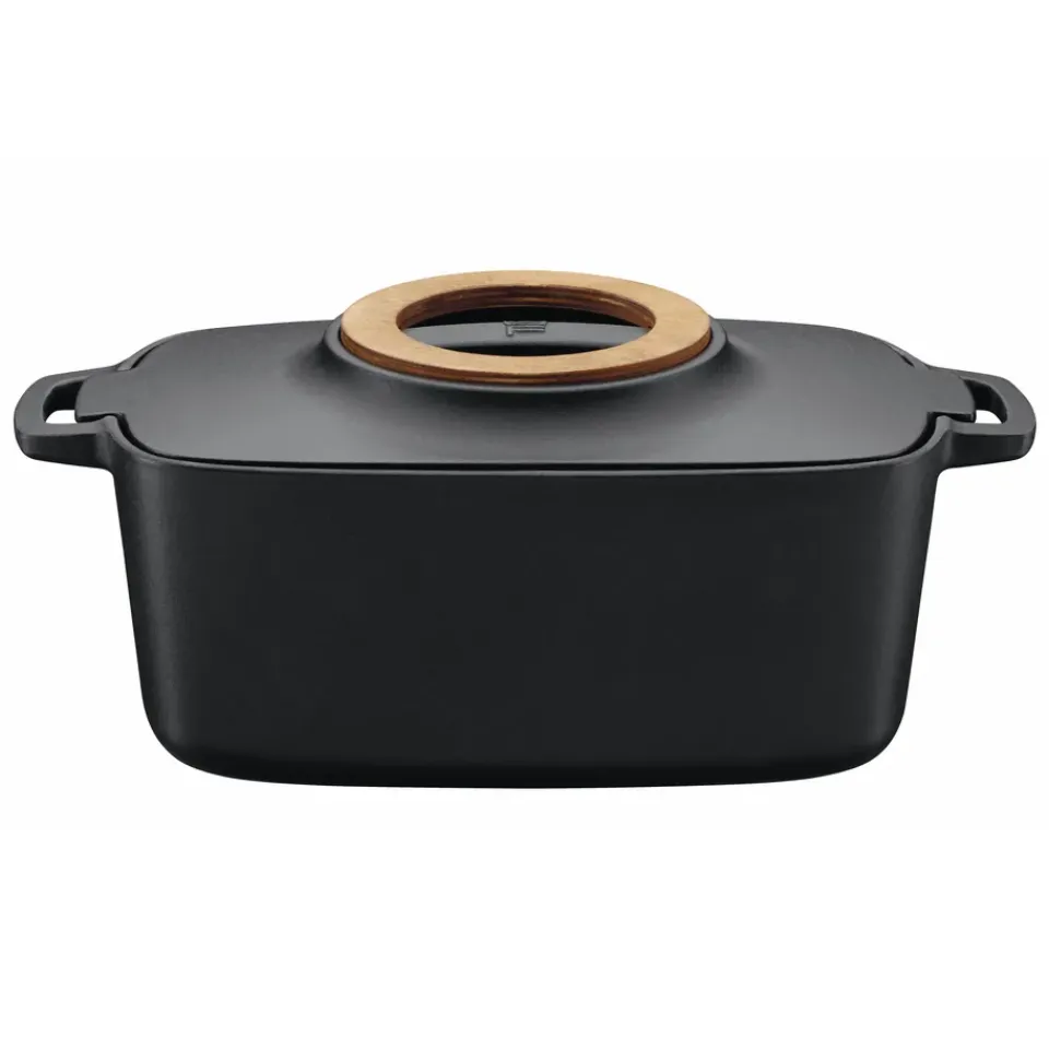 Cast Iron Casserole Pots|Cooking Pots & Casserole Dishes^Fiskars Norden casserole dish oval, 5 l Black