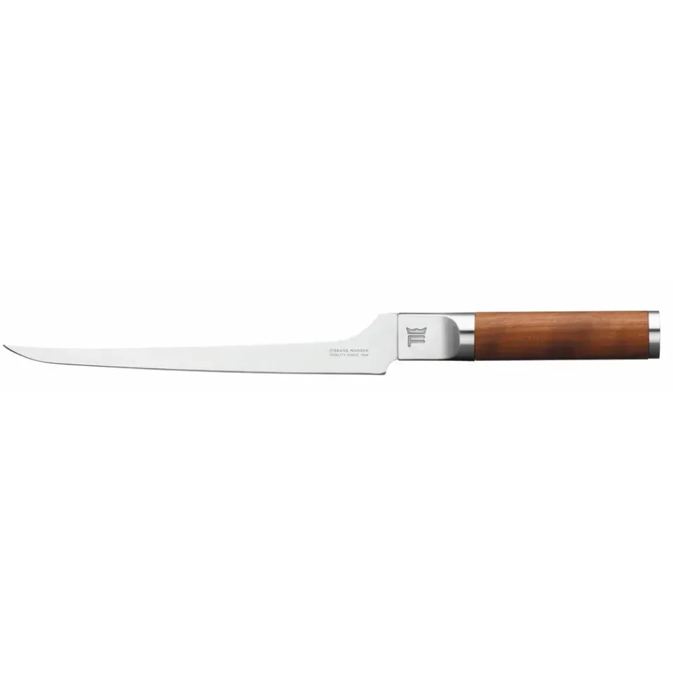 Fiskars Norden filé knife, 20 cm BrownSilver-coloured