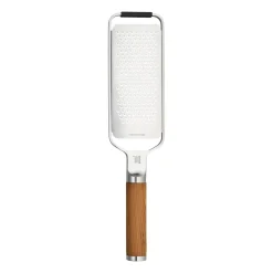 Graters^Fiskars Norden grate fine, Stainless steel-birch Silver-coloured