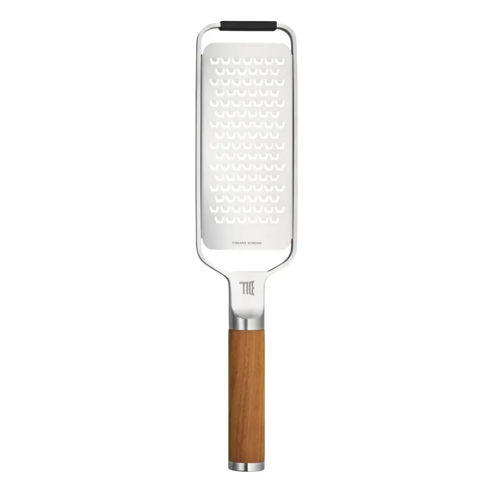 Hot Fiskars Norden grater rough, Stainless steel-birch Silver-coloured