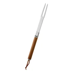 Online Fiskars Norden grill fork, Stainless steel-birch Silver-coloured