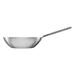 Clearance Fiskars Norden Steel wokpanna stainless steel untreated, Ø28 cm Silver-coloured
