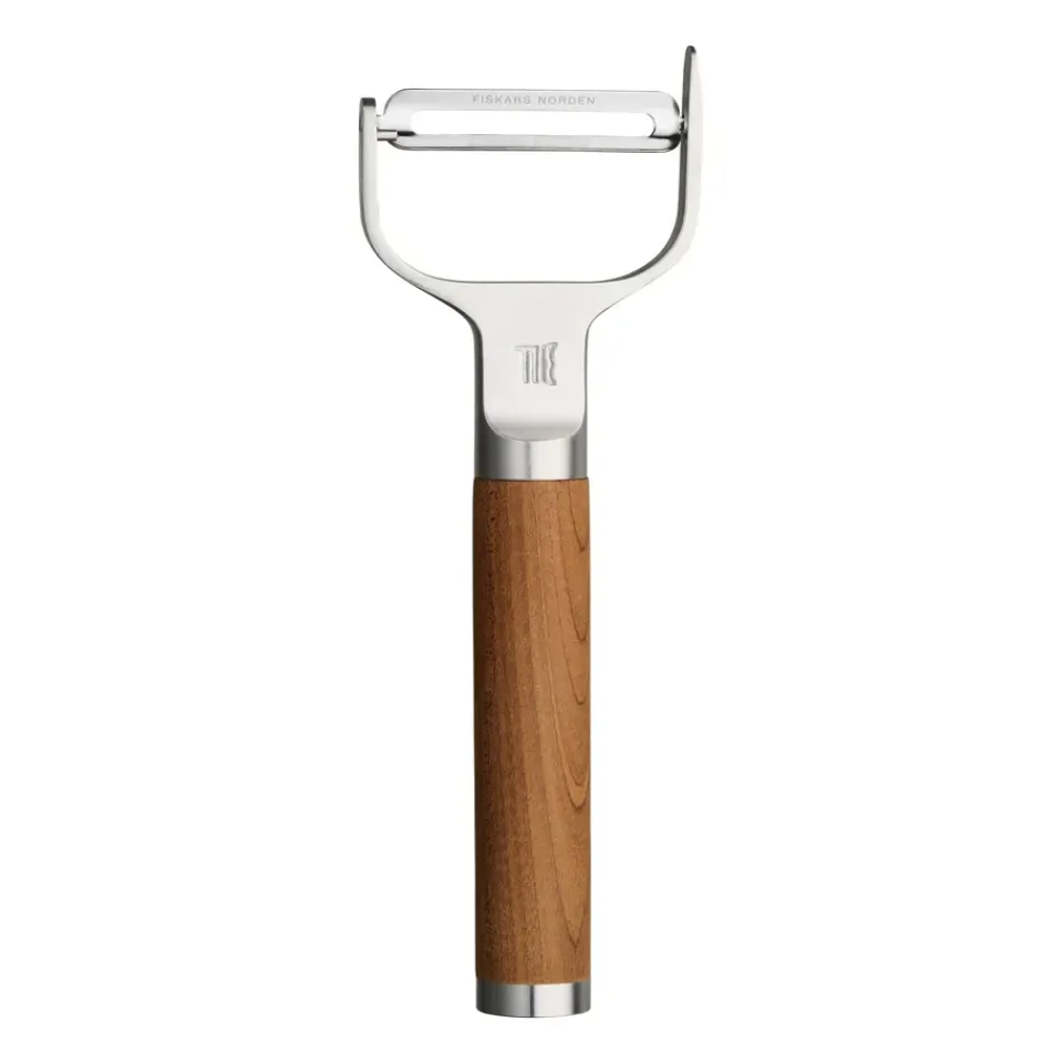 Peelers^Fiskars Norden Y shaped vegetable peeler, Stainless steel-birch Silver-coloured