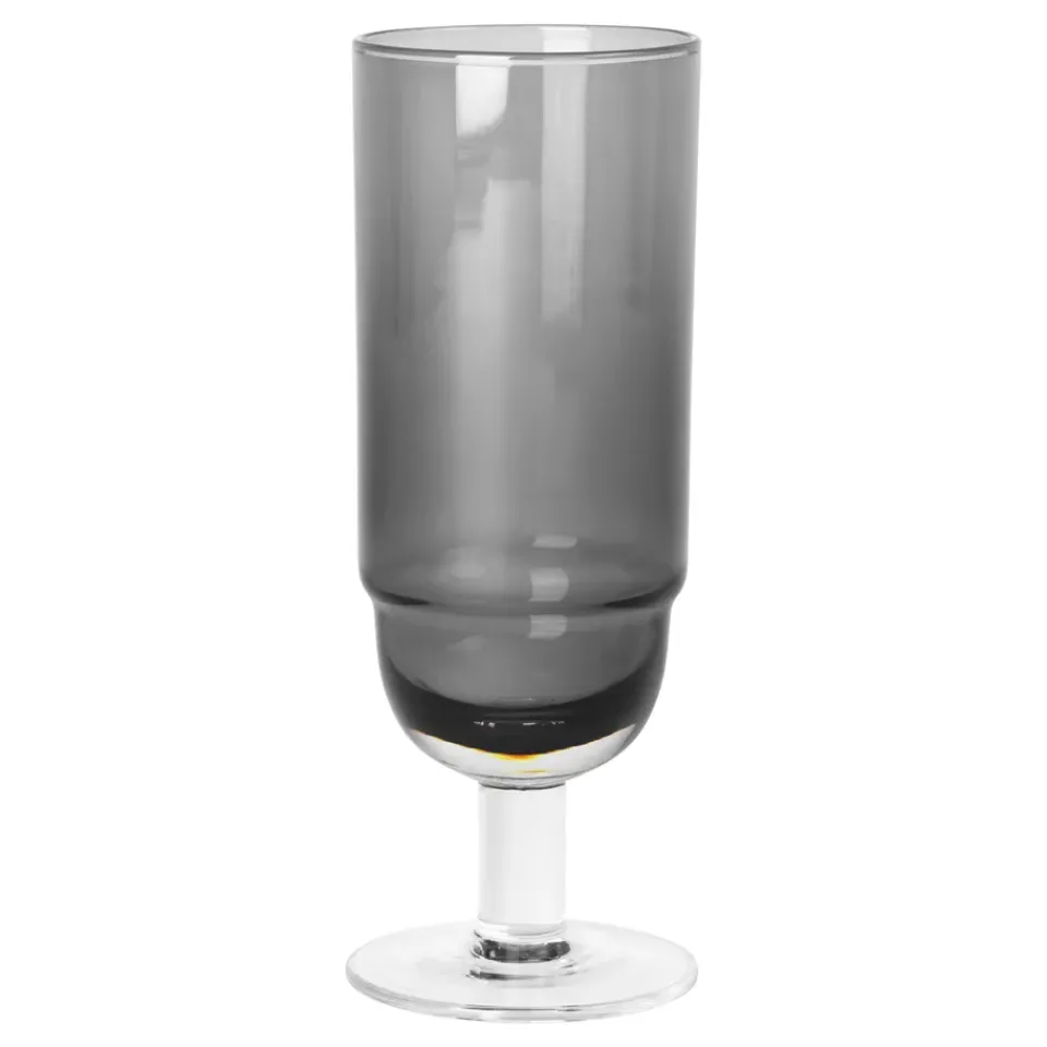 Champagne Glasses^Broste Copenhagen Nordic Bistro champagne glass 20 cl, smoke-clear Grey