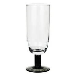 Champagne Glasses^Broste Copenhagen Nordic Bistro champagne glass 20 cl, Clear-smoke stem Transparent