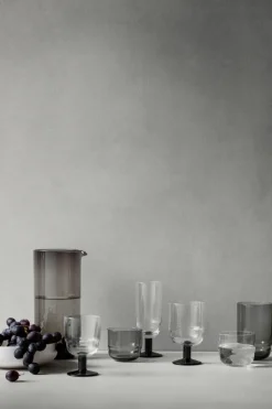 Champagne Glasses^Broste Copenhagen Nordic Bistro champagne glass 20 cl, Clear-smoke stem Transparent