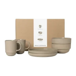 Best Broste Copenhagen Nordic Bistro dinner set for two, 6 pieces Beige