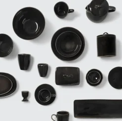 Egg Cups^Broste Copenhagen Nordic Coal egg cup, 6.5 cm Black