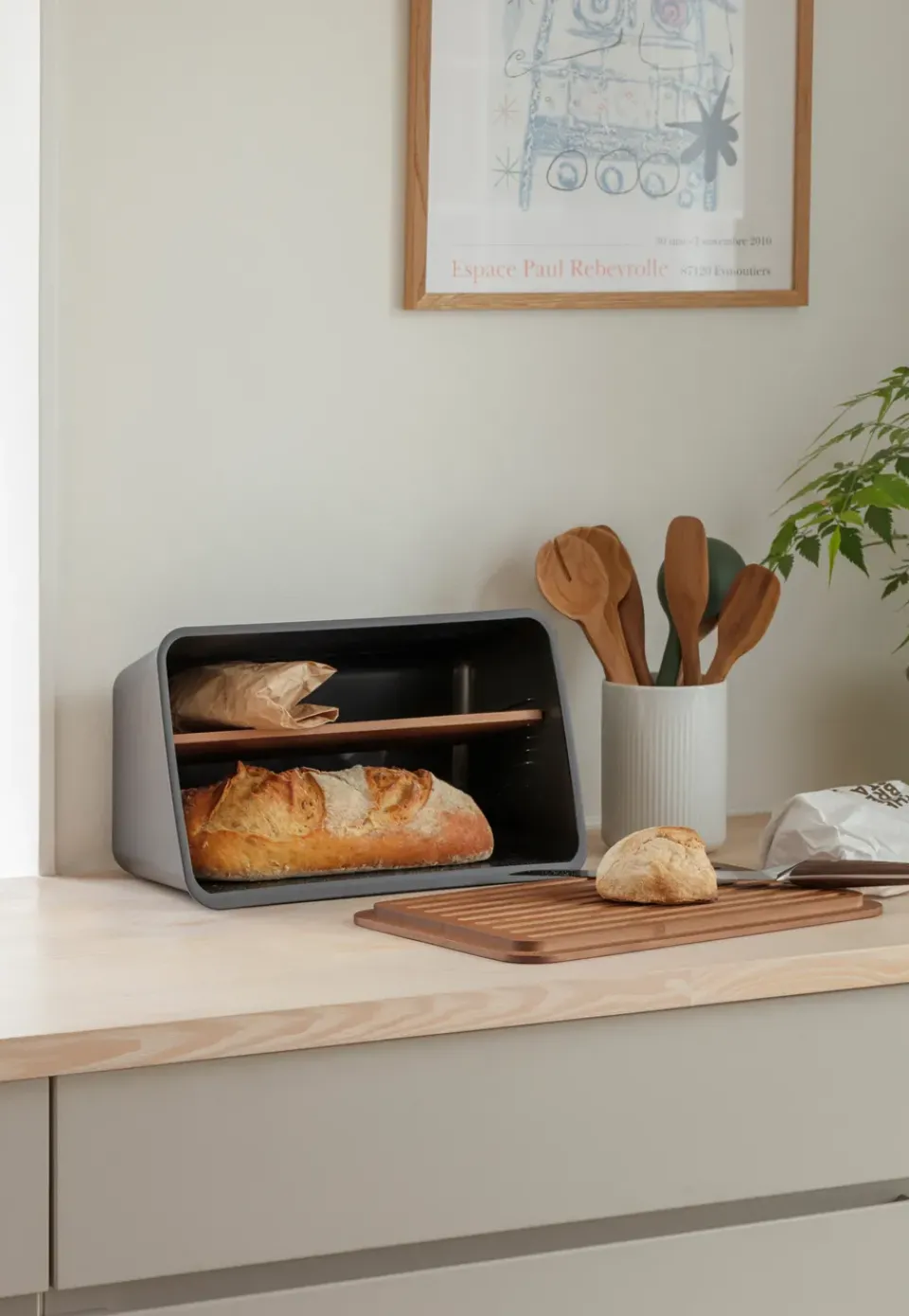 Bread Bins^Eva Solo Nordic kitchen bread box, Black