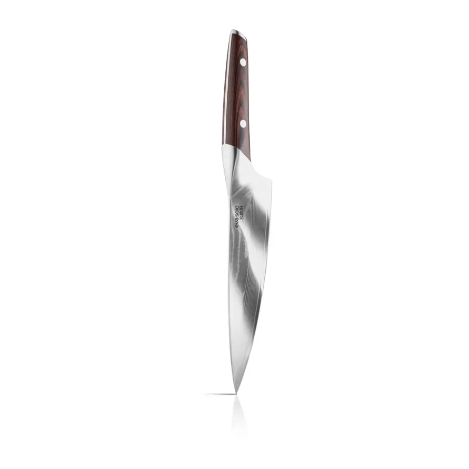 Chef Knives^Eva Solo Nordic Kitchen chef's knife 20 cm, Damascus steel Silver-colouredBrown