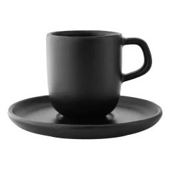 Glögg & Mulled Wine Mugs|Espresso Cups^Eva Solo Nordic Kitchen espresso cup with saucer, Black