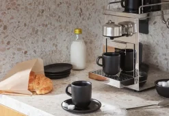 Glögg & Mulled Wine Mugs|Espresso Cups^Eva Solo Nordic Kitchen espresso cup with saucer, Black