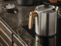 Coffee Presses & Makers^Eva Solo Nordic kitchen induction pot 1 L, Brushed steel Silver-coloured