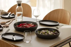 Salad Bowls|Serving Bowls^Eva Solo Nordic Kitchen low salad bowl , Ø28 cm Black