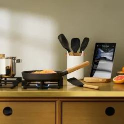 Spoons, Scoops & Ladles^Eva Solo Nordic Kitchen mixing spoon large, Black