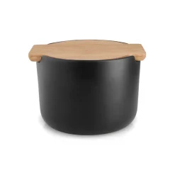 New Eva Solo Nordic Kitchen salt jar with lid, Black