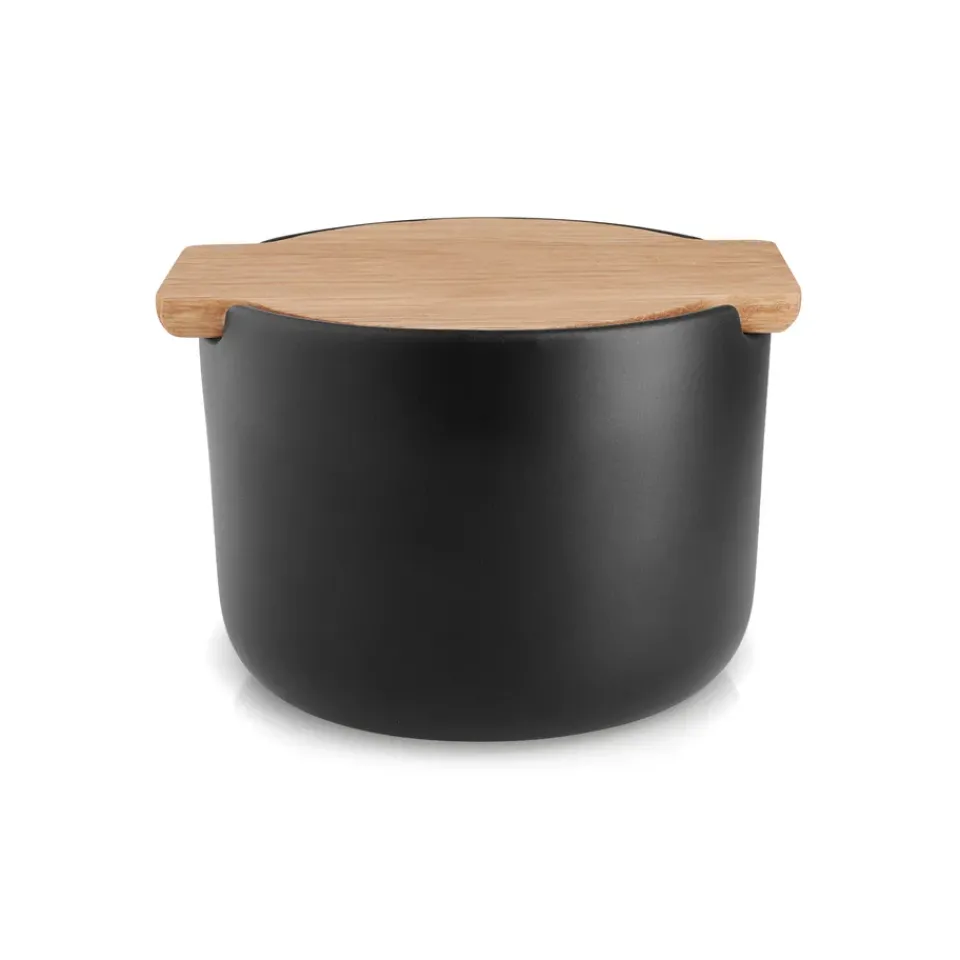 New Eva Solo Nordic Kitchen salt jar with lid, Black