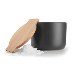 New Eva Solo Nordic Kitchen salt jar with lid, Black