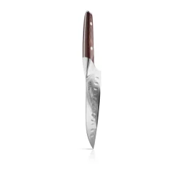 Santoku Knives^Eva Solo Nordic Kitchen santoku knife 18 cm, Damascus steel Silver-colouredBrown