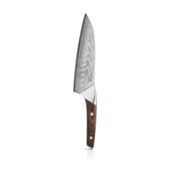 Santoku Knives^Eva Solo Nordic Kitchen santoku knife 18 cm, Damascus steel Silver-colouredBrown