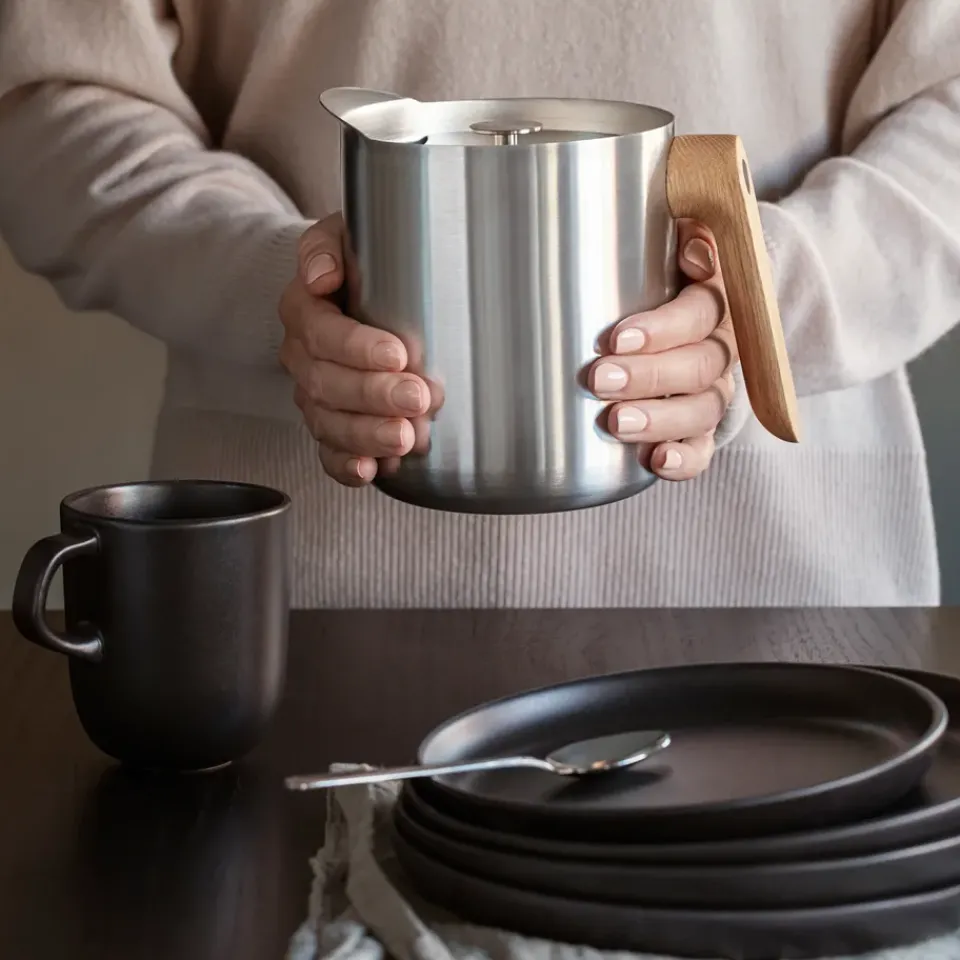 Hot Eva Solo Nordic Kitchen tea press, stainless steel Silver-coloured