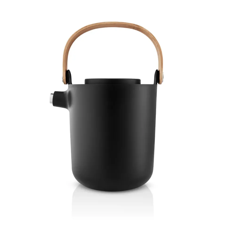 Thermoses^Eva Solo Nordic kitchen thermos jug for tea 1 L, Black