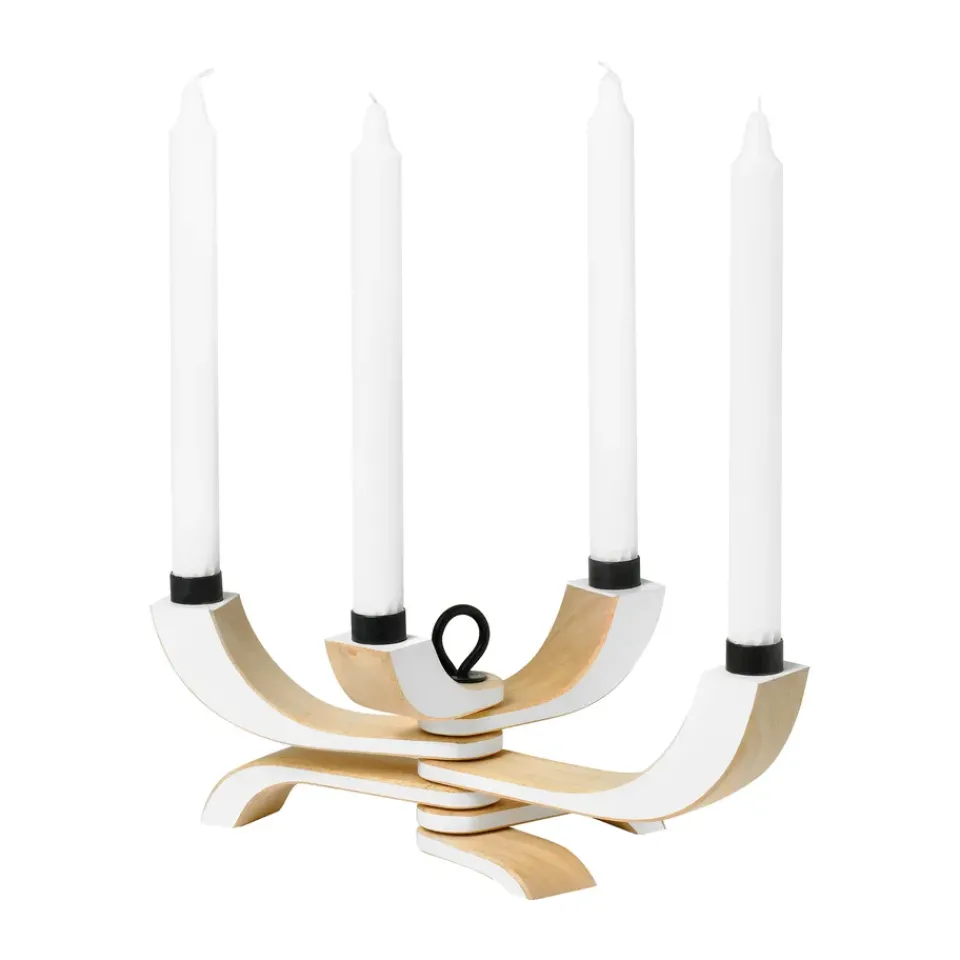 Advent Candle Holders^Design House Stockholm Nordic Light candleholder 4 arms, White
