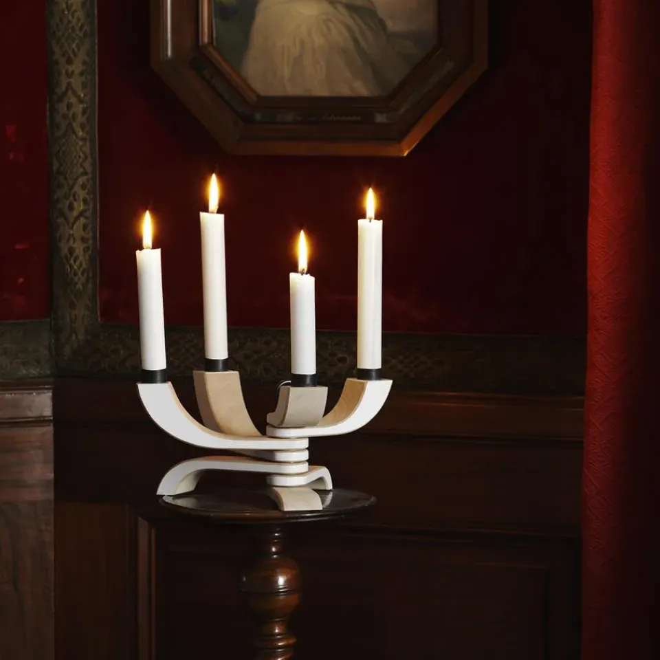 Advent Candle Holders^Design House Stockholm Nordic Light candleholder 4 arms, White