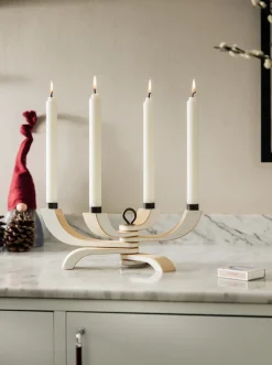 Advent Candle Holders^Design House Stockholm Nordic Light candleholder 4 arms, White