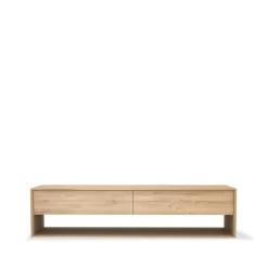 T.V & Media Units|T.V & Media Units^Ethnicraft Nordic media console, Oiled oak 1 door 1 drawer 180 Beige