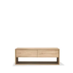 T.V & Media Units|T.V & Media Units^Ethnicraft Nordic media console, Oiled oak 1 door 1 drawer 120 Beige
