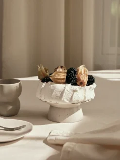 Cake Stands^Broste Copenhagen Nordic Sand cake stand, Ø14.5 cm Beige