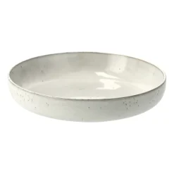 Clearance Broste Copenhagen Nordic Sand deep plate, 22.5 cm Beige