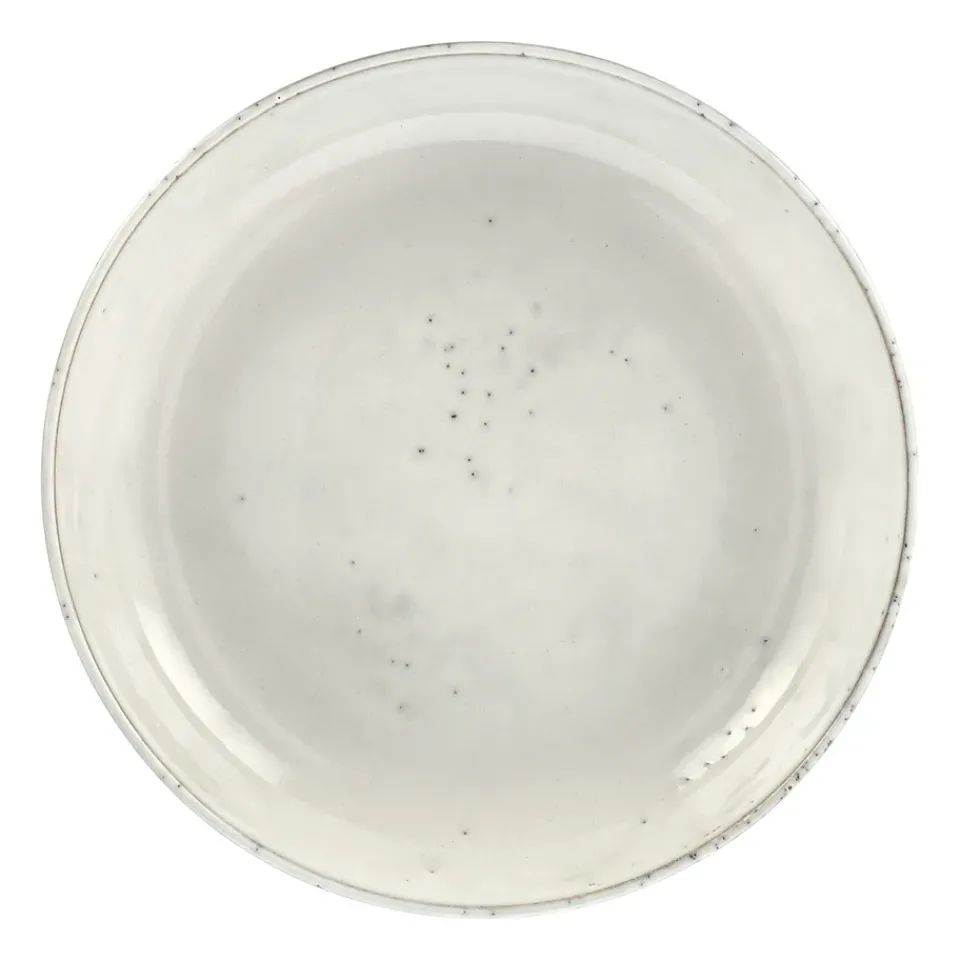 Clearance Broste Copenhagen Nordic Sand deep plate, 22.5 cm Beige