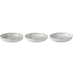 Clearance Broste Copenhagen Nordic Sand deep plate, 22.5 cm Beige