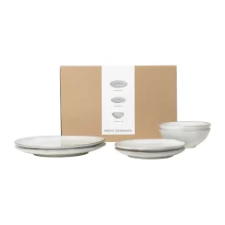 Table Settings & Starter Sets^Broste Copenhagen Nordic Sand dinner set for two, 6 pieces Beige