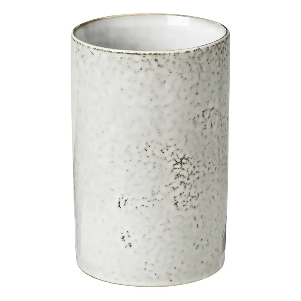 New Broste Copenhagen Nordic Sand jar, 14.5 cm Beige