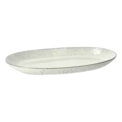 Serving Platters & Dishes^Broste Copenhagen Nordic Sand oval serving platter, 30x17 cm Beige
