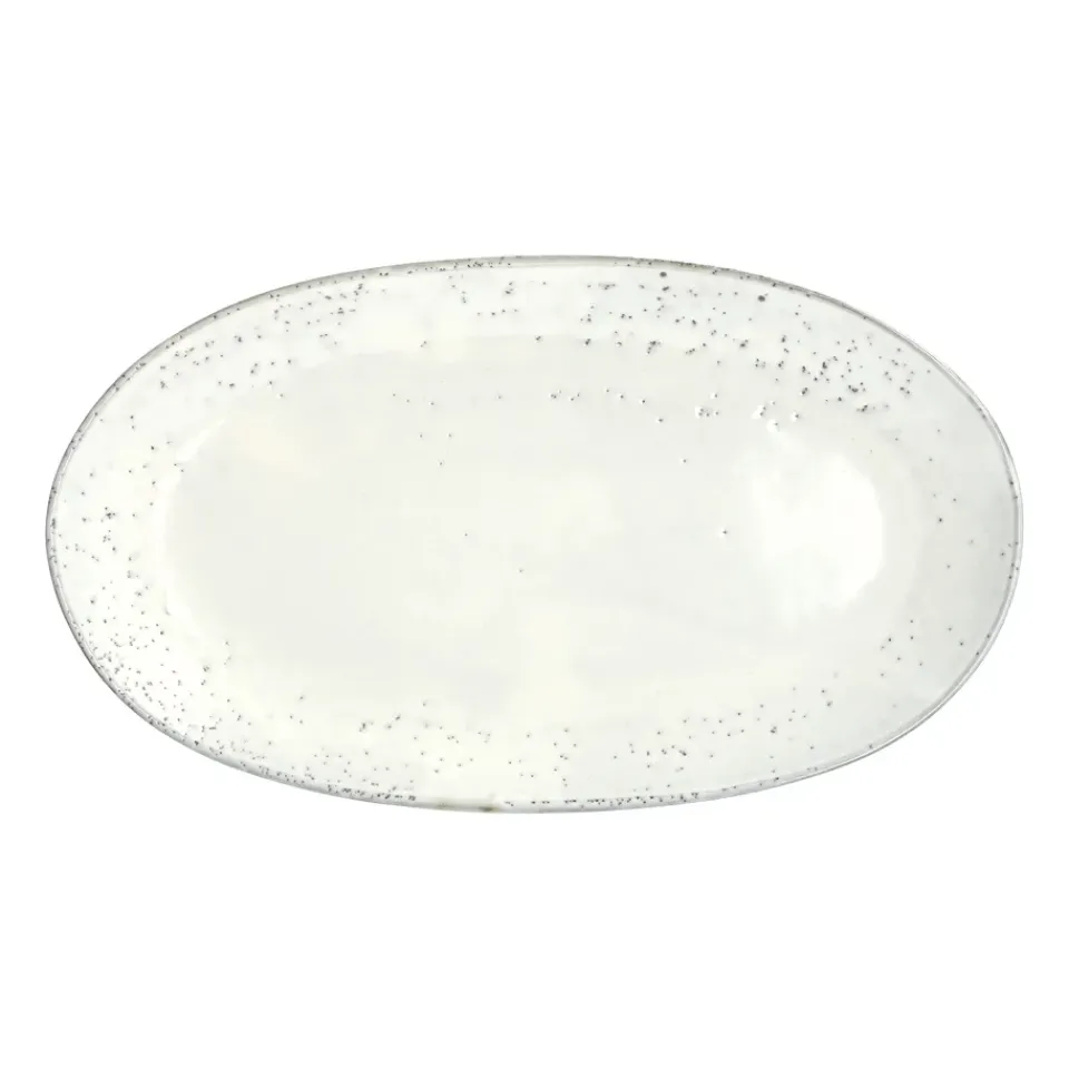 Serving Platters & Dishes^Broste Copenhagen Nordic Sand oval serving platter, 30x17 cm Beige