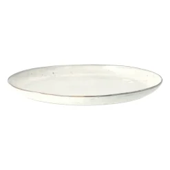 Serving Platters & Dishes^Broste Copenhagen Nordic Sand oval serving platter, 26.5x35.5 cm Beige