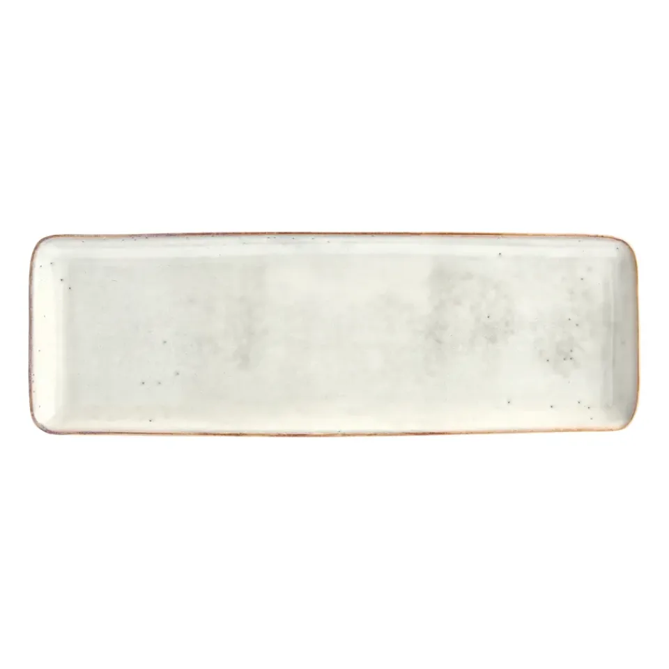 Discount Broste Copenhagen Nordic Sand rectangular plate, 12.5x35 cm Beige