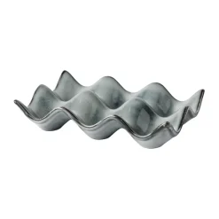 Trays^Broste Copenhagen Nordic Sea egg tray, 10x15 cm Blue