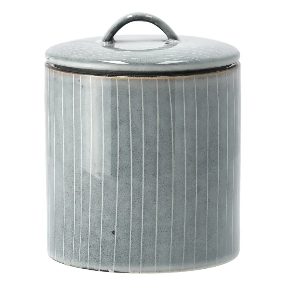 Storage Jars^Broste Copenhagen Nordic Sea jar with lid, 12 cm Blue