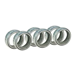 Clearance Broste Copenhagen Nordic Sea napkin ring 6-pack, Soft Blue