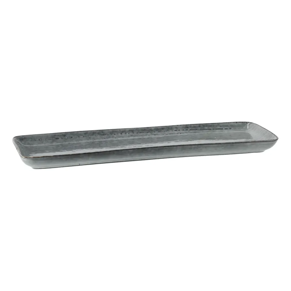 Online Broste Copenhagen Nordic Sea rectangular tray, 12,5x35 cm Blue