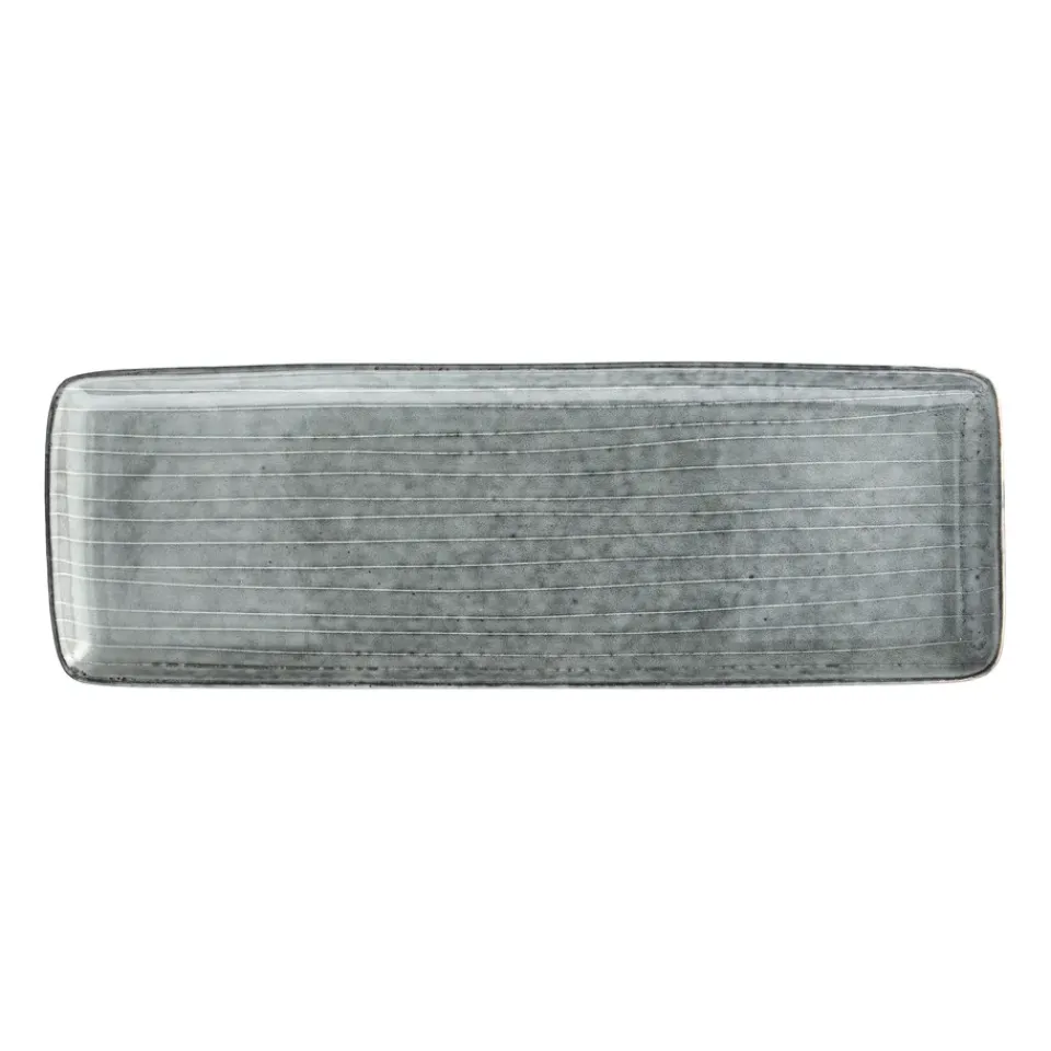 Online Broste Copenhagen Nordic Sea rectangular tray, 12,5x35 cm Blue