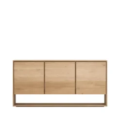 Dressers & Sideboards|Dressers & Sideboards^Ethnicraft Nordic sideboard, Wax oiled oak 3 doors Beige