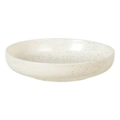 Serving Bowls^Broste Copenhagen Nordic Vanilla bowl Ø22.5 cm, Cream with grains BeigeWhite
