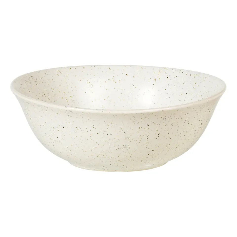 Outlet Broste Copenhagen Nordic Vanilla Budda bowl Ø21 cm, Cream with grains BeigeWhite