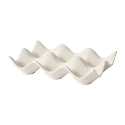 Trays^Broste Copenhagen Nordic Vanilla egg carton, 10x15 cm White